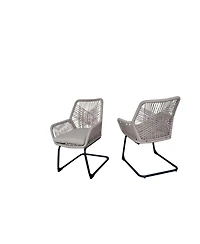 Streamdale Furniture Pe Rattan Outdoor Armchairs with Cushions, Set of 2