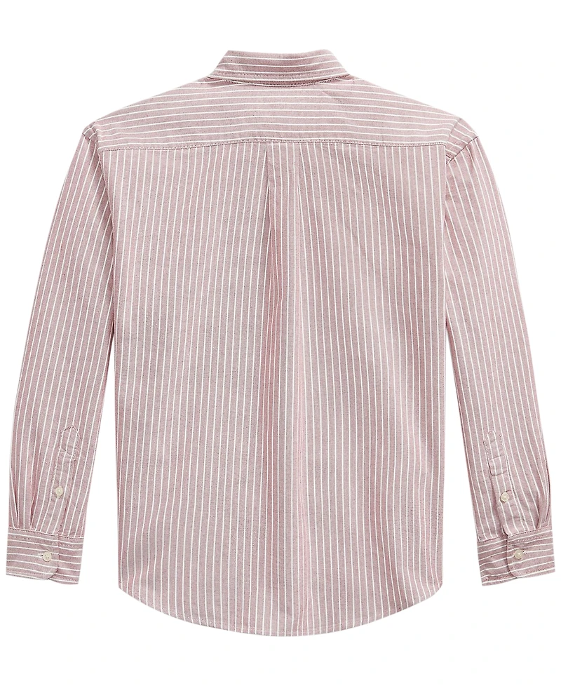 Polo Ralph Lauren Boys' 8-20 Striped Cotton Oxford Shirt