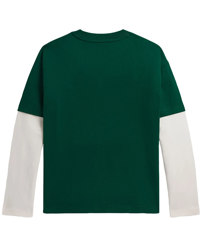 Polo Ralph Lauren Boys' 8-20 Big Fit Cotton Layered Effect T-Shirt