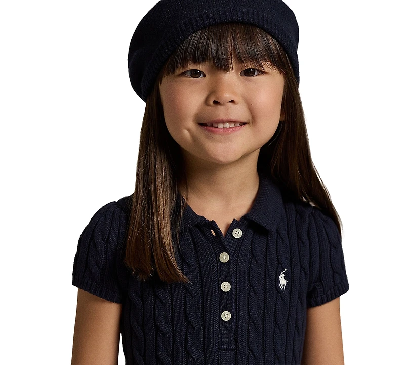 Polo Ralph Lauren Toddler and Little Girls Cable-Knit Cotton Sweater Dress