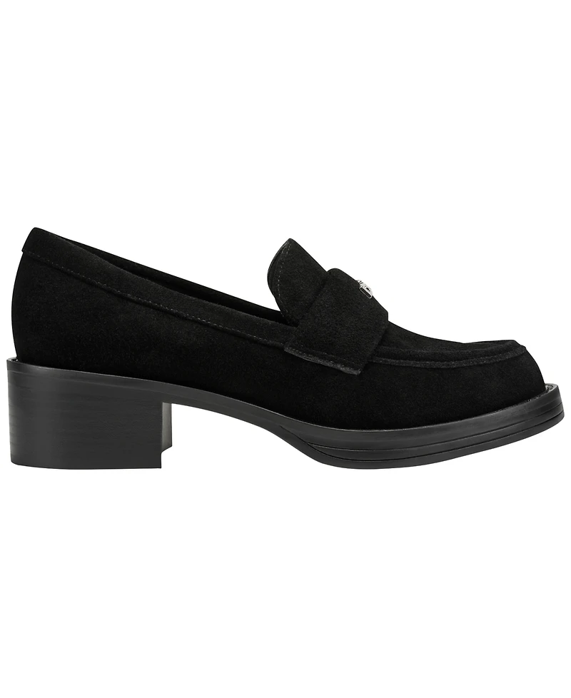 Dkny Civelli Heeled Round Toe Slip-on Loafers