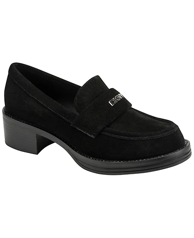 Dkny Civelli Heeled Round Toe Slip-on Loafers