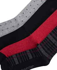 Calvin Klein Men's Rayon Dress Crew Socks, 4-Pack