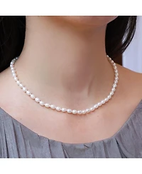 The Lovery Coastal Pearl Necklace Sterling Silver
