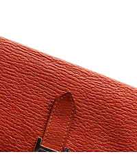 Pre-Owned HERMES Long Bearn Wallet Chevre Mysore