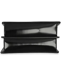 Pre-Owned Fendi Black Patent Petite Peekaboo Cut Chain Shoulder Bag