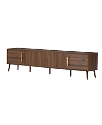 Streamdale Furniture Modern Tv Stand for TVs, Entertainment Center with Fluted Door