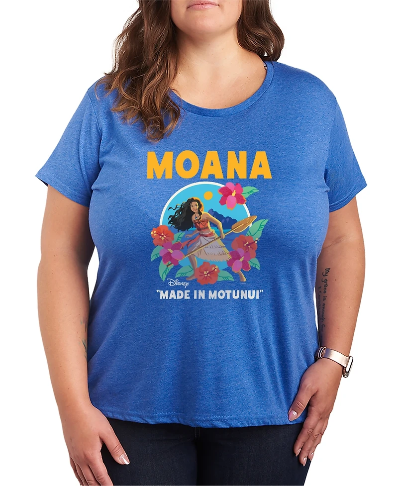 Hybrid Apparel Plus Moana Made Motunui Graphic T-Shirt