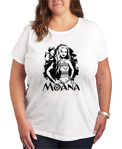 Hybrid Apparel Plus Moana Ink Splatter Graphic T-Shirt
