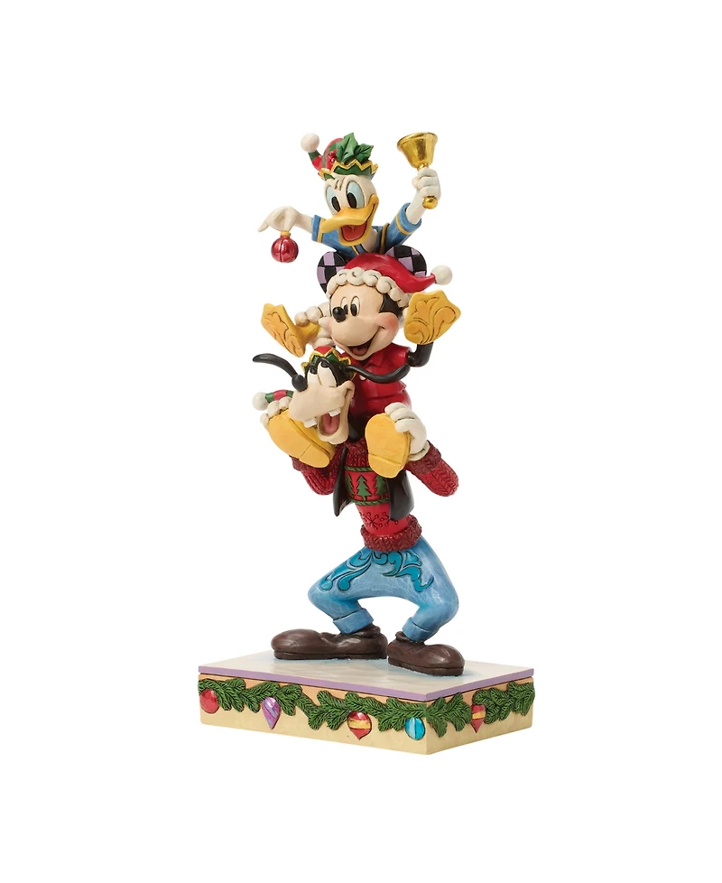 Jim Shore Disney Traditions Mickey, Donald, and Goofy Stacked Fig