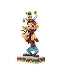 Jim Shore Disney Traditions Mickey, Donald, and Goofy Stacked Fig