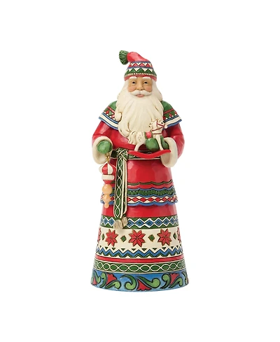 Jim Shore Heartwood Creek Fig Santa Laplander with Reindeer