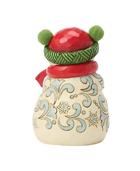Jim Shore Heartwood Creek Fig Snowman with Pom Pom Hat