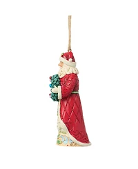 Jim Shore Heartwood Creek Santa Holding Wreath