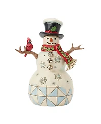 Jim Shore Heartwood Creek Snowman with Cardinal Figurine