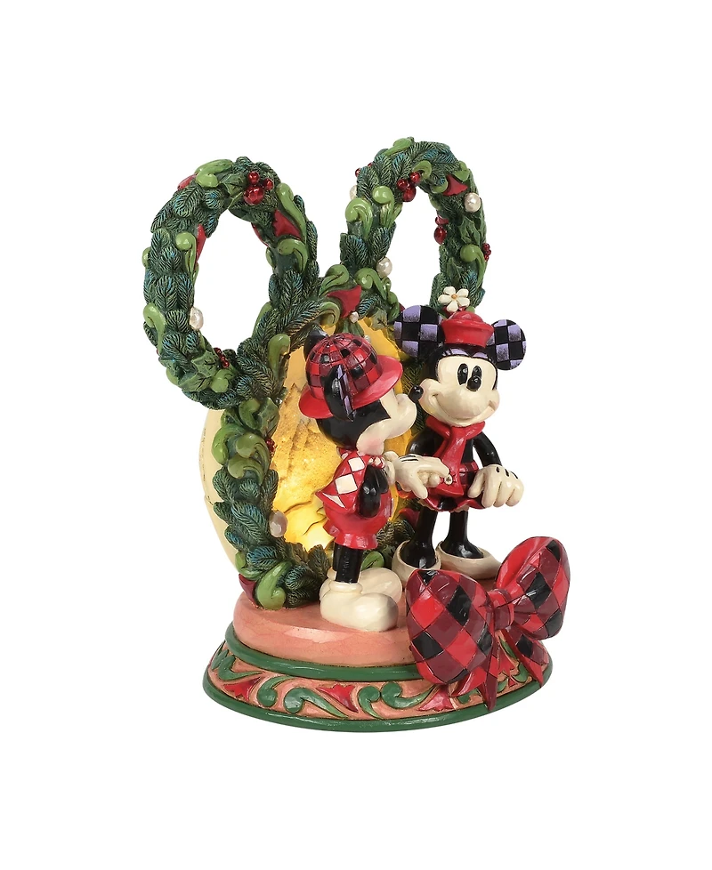 Jim Shore Disney Traditions Fig Mickey Minnie Holiday