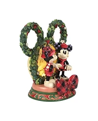 Jim Shore Disney Traditions Fig Mickey Minnie Holiday
