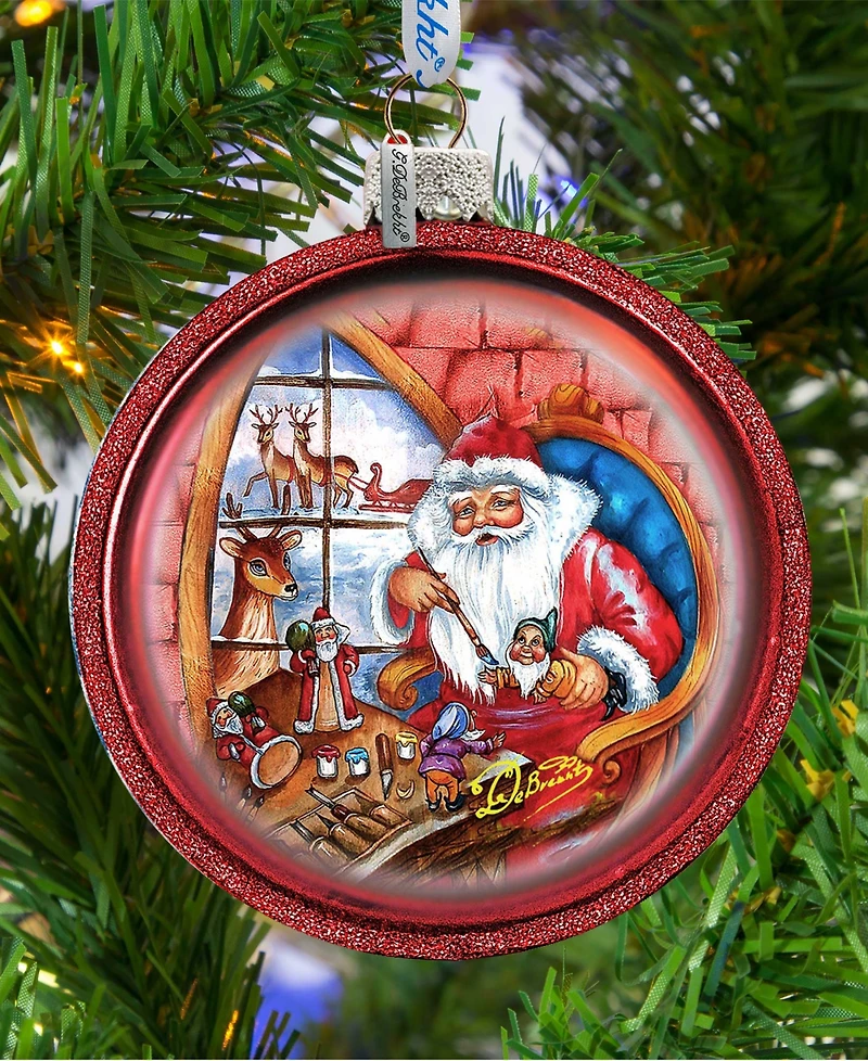 G.DeBrekht Santa Workshop Holiday Ornament
