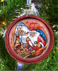 G.DeBrekht Santa Workshop Holiday Ornament