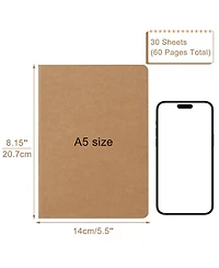 Gnuadz A5 Lined Notebooks Journaling Work School Office