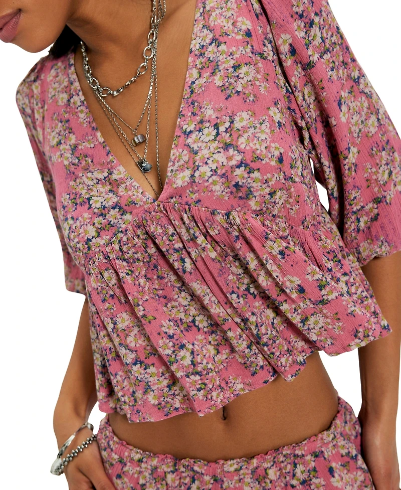 Free People Women's Perishing Printed Top & Skirt, 2-Piece Set