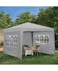 Streamdale Furniture 10x10 Pop Up Gazebo 3 Sidewalls, Bags