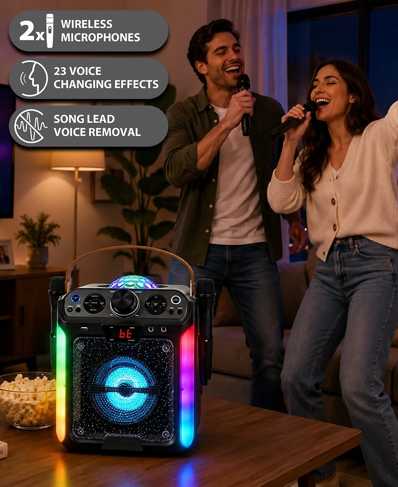 Singing Machine Groove Disco Bluetooth Karaoke System