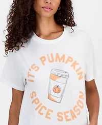 Grayson Threads, The Label Juniors' Pumpkin Spice Graphic-Print T-Shirt