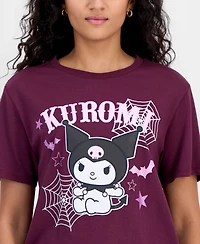 Grayson Threads, The Label Juniors' Kuromi Spiderweb Graphic-Print T-Shirt