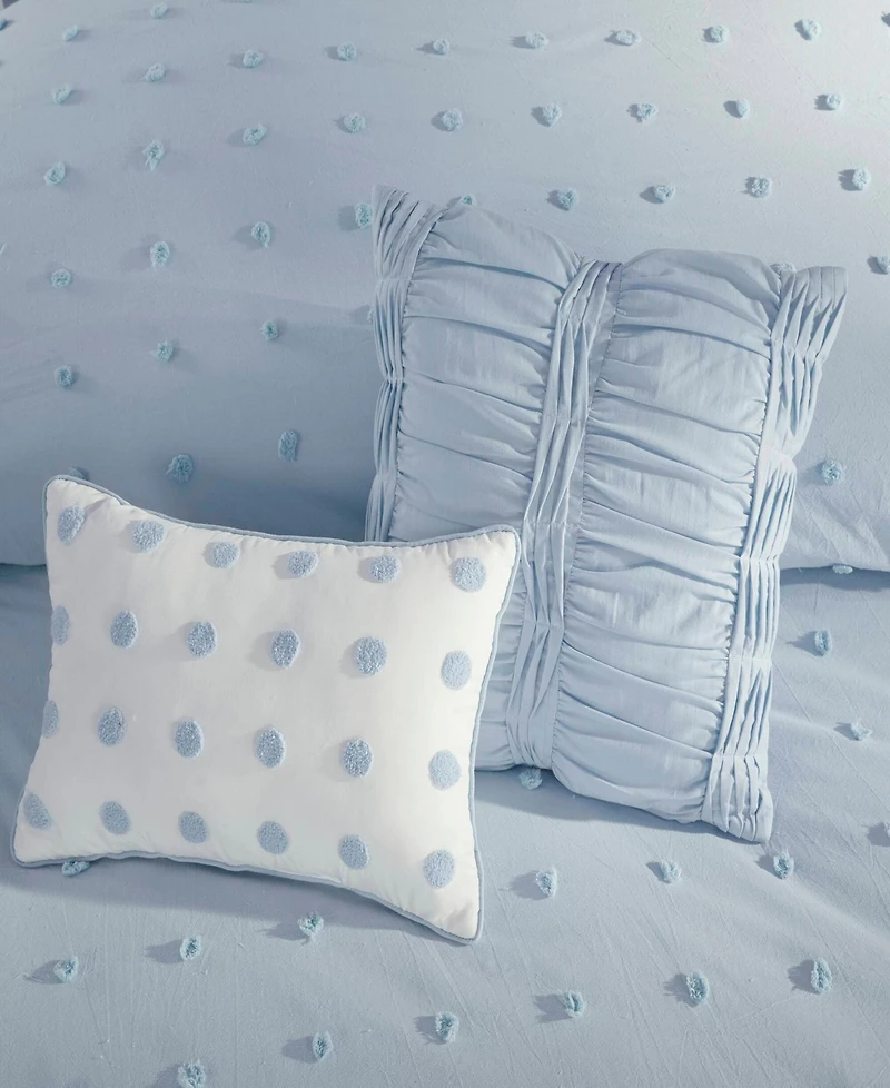 Intelligent Design Brooklyn Jacquard Cotton -Pc. Comforter Set