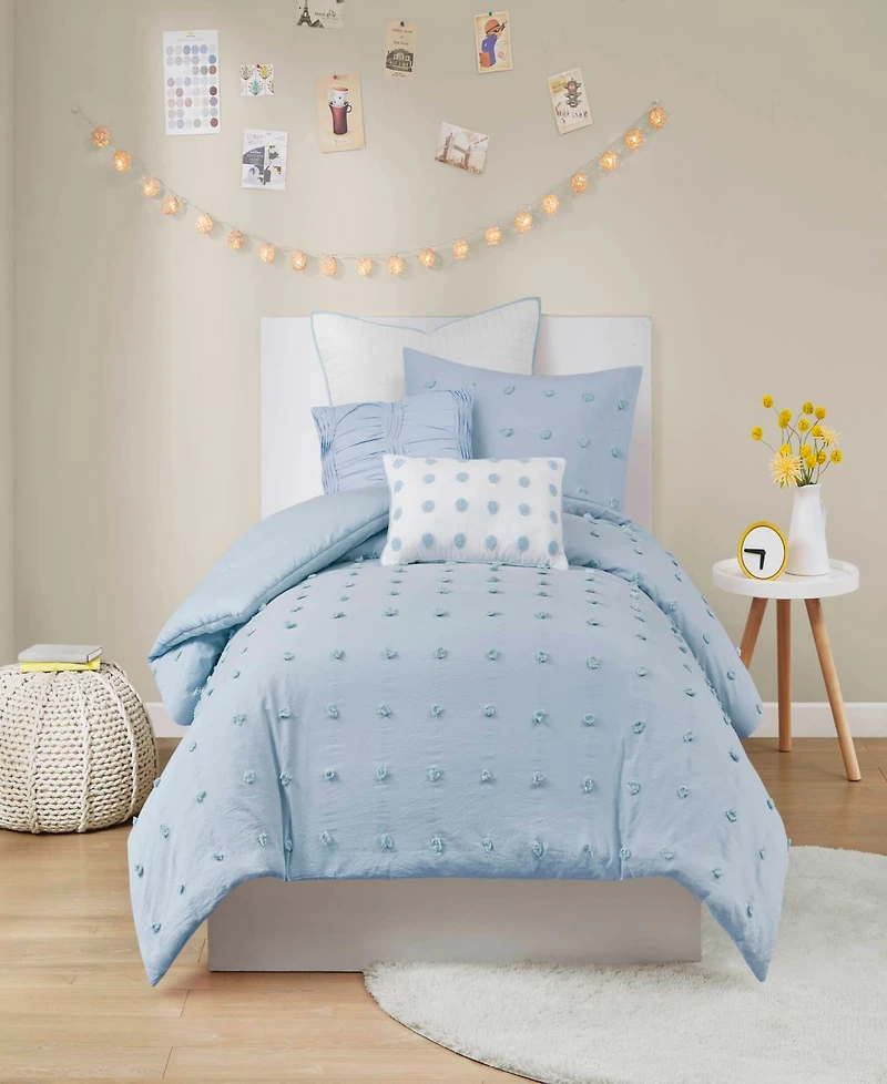 Intelligent Design Brooklyn Jacquard Cotton -Pc. Comforter Set