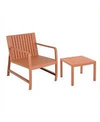Mondawe 2-Piece Waterproof Pp Material Furniture set, 1 Chairs and Coffee Tables