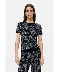 Desigual Women's Printed Knit Trousers