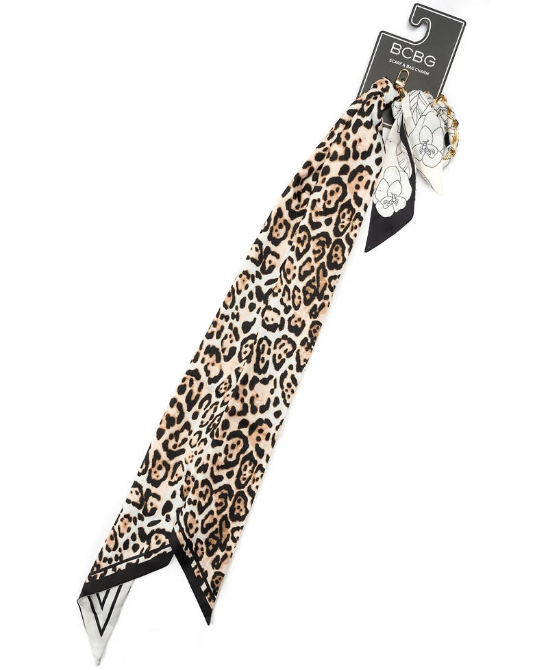 Bcbg Leopard Striped Twilly Scarf Set