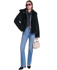Karl Lagerfeld Paris Women's Short Faux Fur Jacket