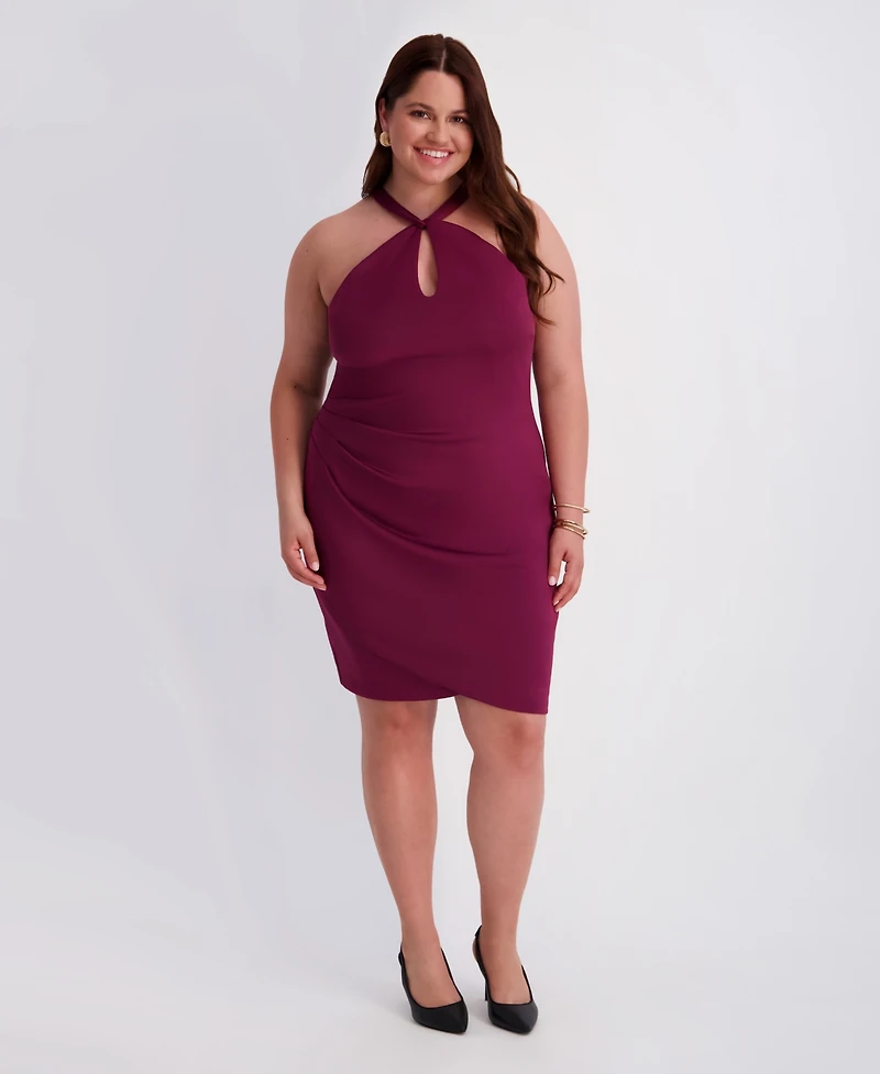 Siena Plus Scuba Crepe Midi Dress