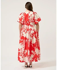 Estelle Solstice Pleated Maxi Dress