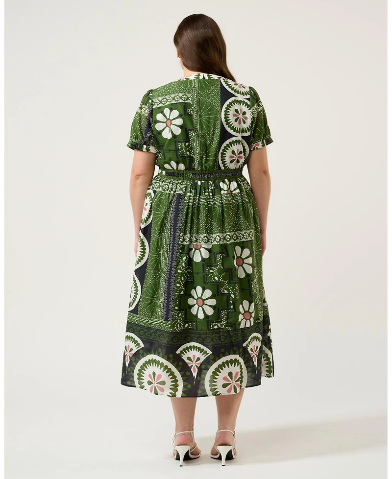 Estelle Ethereal Tile Print Dress