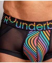 Rounderbum Men's Waveform Pride Anatomic Mini Trunk