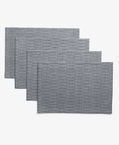 The Cellar Cotton Tile Placemats, Set of 4, Macy's Exclusive