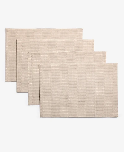 The Cellar Textured Cotton Placemats, Set of 4, Macy's Exclusive