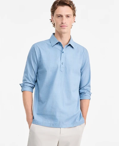 Alfani Men's Long-Sleeve Plaid Shirt, Macy's Exclusive - Shirt Glenn Yd