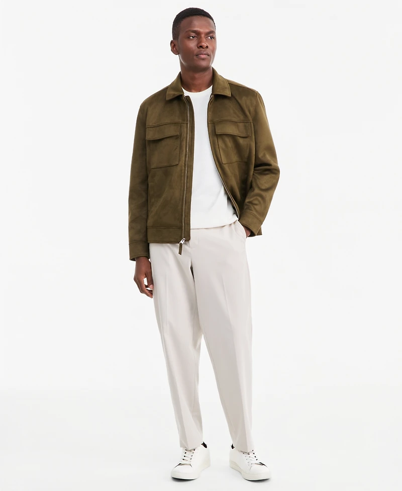 Alfani Men's Two Pocket Faux Suede Jacket, Macy's Exclusive