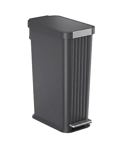 iTouchless 13.2 Gallon SoftStep Slim Kitchen Trash Can with AbsorbX Odor Filter