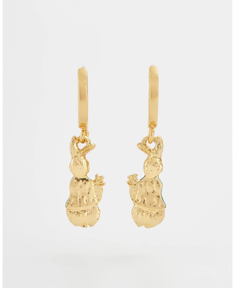 Fable England Peter Rabbit Carrot Charm Huggie Earrings