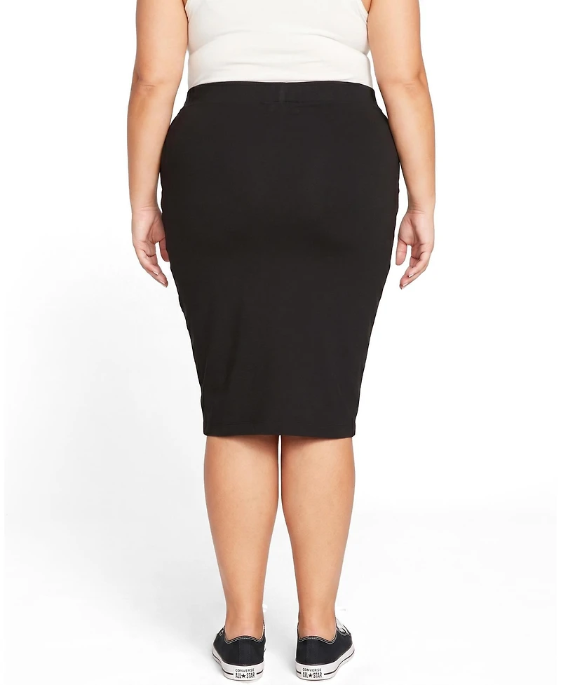 Universal Standard Women's Plus Danube Jersey Skirt