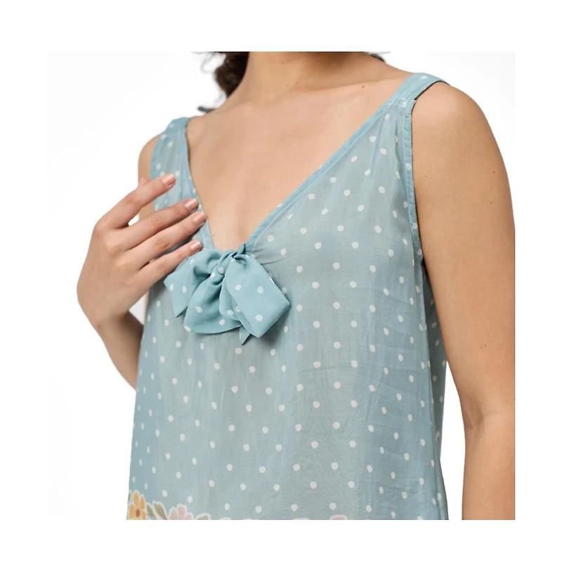 Reistor Women's Bow Bemberg Tie Cami Top