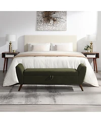 Streamdale Furniture 60" Storage Bench Width Wood Legs