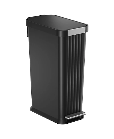 iTouchless 13.2 Gallon SoftStep Slim Kitchen Trash Can with AbsorbX Odor Filter