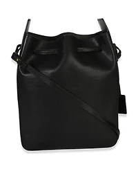 Pre-Owned Saint Laurent Black Calfskin Small Bucket Bag